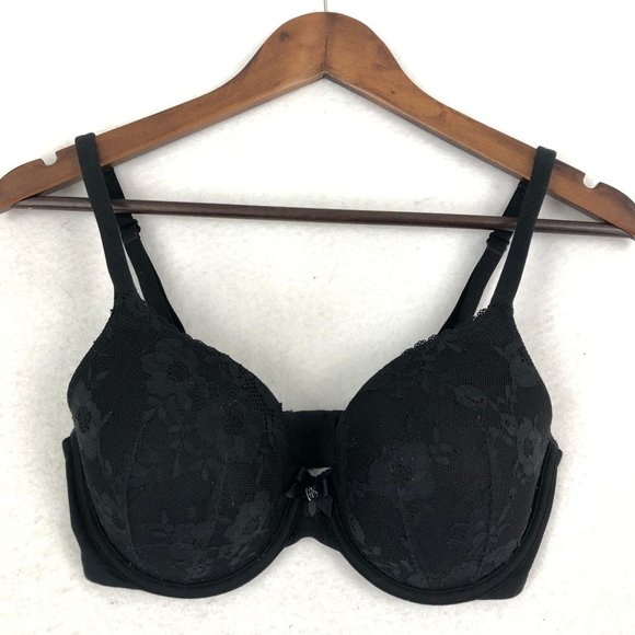 Victoria's Secret Women's Size 32DD Black BBV Lined Perfect Coverage Bra - Picture 1 of 10
